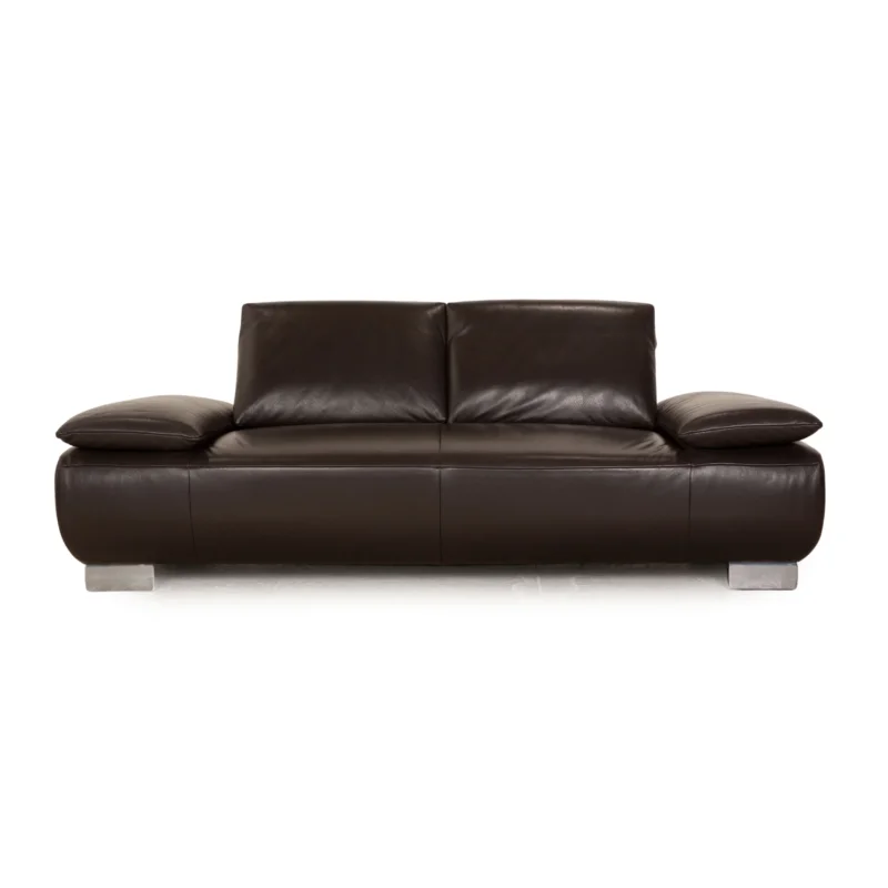 Koinor Volare Leder Sofa Braun Zweisitzer Couch Funktion