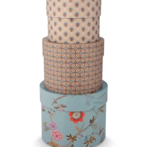 PiP Studio Set/3 Schachtel Rund Blooming Tales