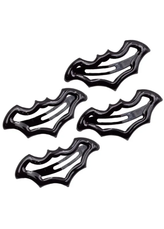 Kreepsville Bat Snap Haarspangen Schwarz