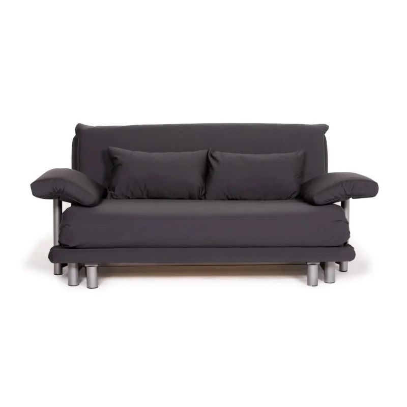 ligne roset Multy Stoff Sofa Grau Dreisitzer Liegefunktion Schlaffunktion Gestell Grau