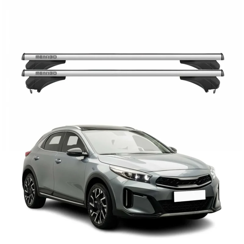 Menabo Dachträger Grundtäger für KIA X-Cee'D 2019-2026 Aluminium Silber 2 tlg