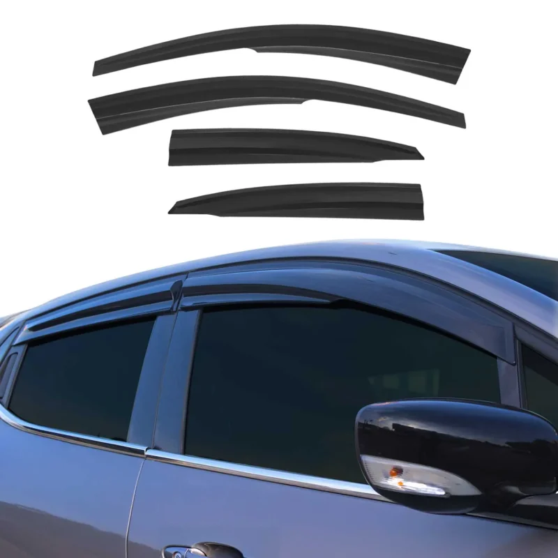 4x Windabweiser Regenabweiser für Ford Focus 1998-2004 Acryl Dunkel