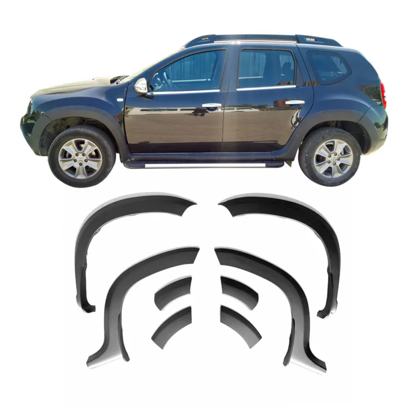 Radläufe Kotflügel Verbreiterung für Dacia Duster mk1 2010-2017 ABS Schwarz 8tlg