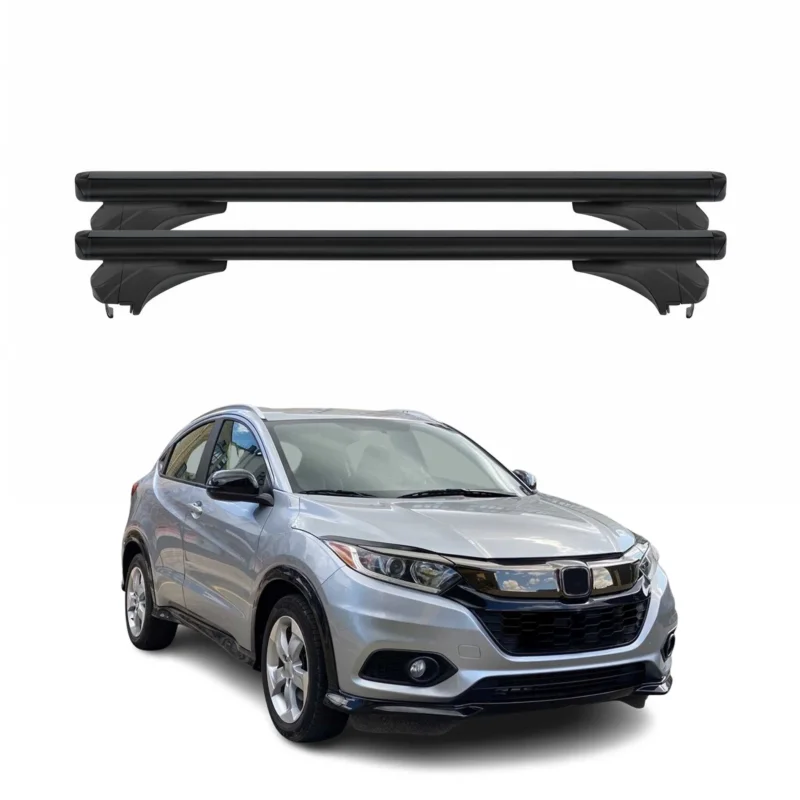 Menabo Dachträger Grundtäger für Honda HR-V 2015-2021 Aluminium Schwarz 2 tlg