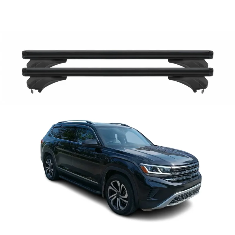 Menabo Dachträger Grundtäger für VW Atlas 2018-2026 Aluminium Schwarz 2 tlg