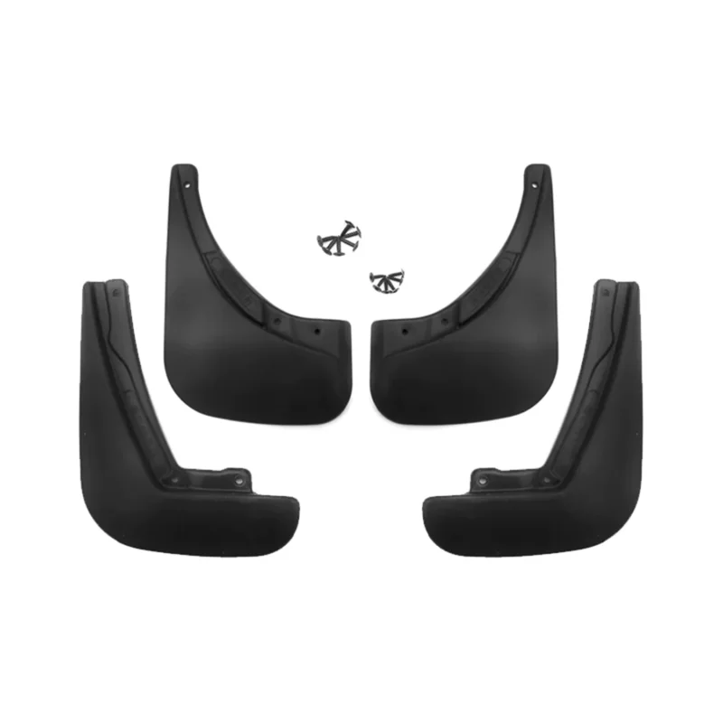 Schmutzfänger Kotflügel für Fiat 500 2007-2011 ABS Schwarz 4x
