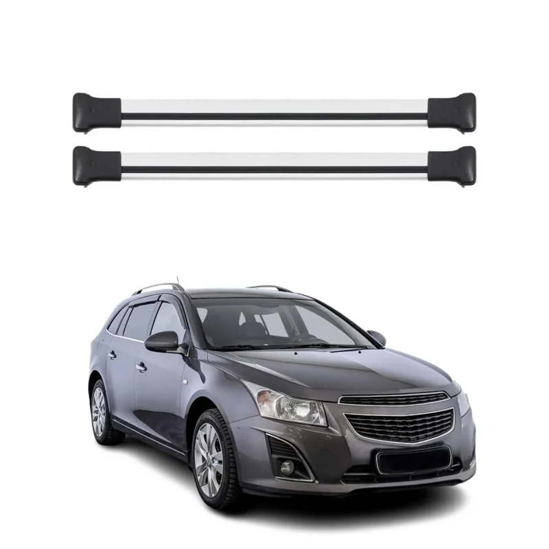 Dachträger Grundtäger für Chevrolet Cruze Kombi 2008-2016 Aluminium Silber 2tlg