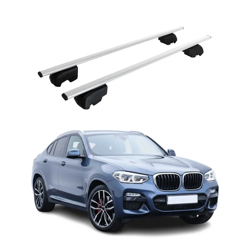 Dachträger Grundträger für BMW X4 G02 2018-2025 Stahl Silber 2tlg