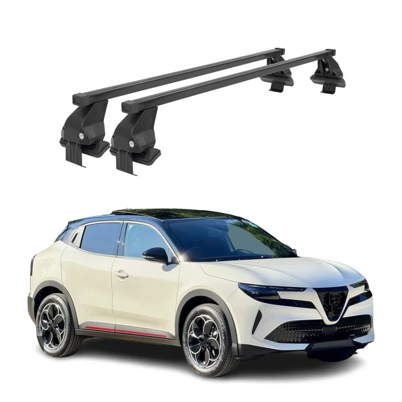 Menabo Dachträger Grundtäger für Alfa Romeo Junior 2024-26 50kg Schwarz Stahl 2x