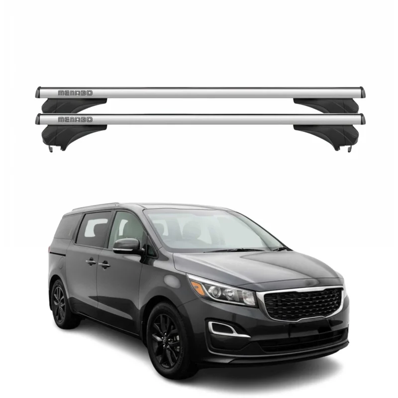 Menabo Dachträger für KIA Gran Sedona III / Sedona III 2014-2020 Alu Silber 2tlg