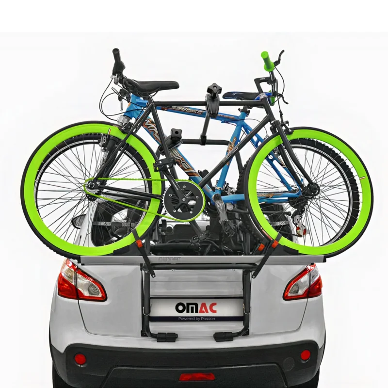 Menabo Fahrradträger 2 Fahrräder für Audi A4 Stufenheck 1994-2015 Silber Schwarz