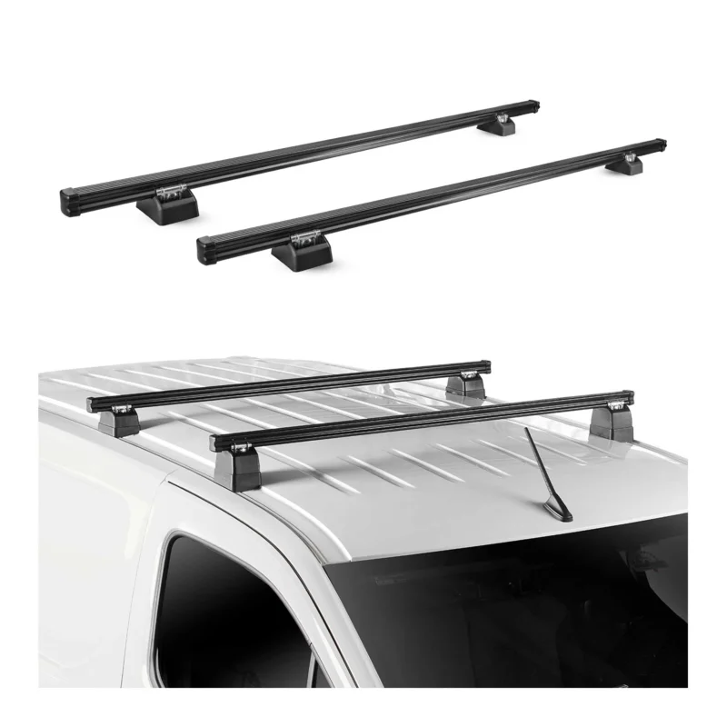Dachträger für VW Transporter T7 2024-2026 H1 2-Träger Stahl Schwarz