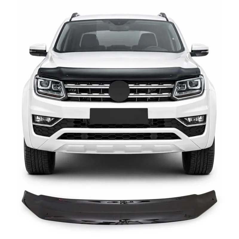 Motorhaube Deflektor Insekten Steinschlagschutz für VW Amarok 2010-2022 Dunkel