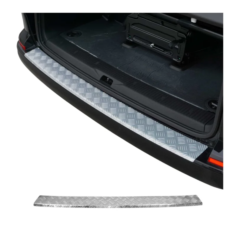 Ladekantenschutz für VW Transporter Multivan Caravelle T6 2015-24 Heckklappe Alu