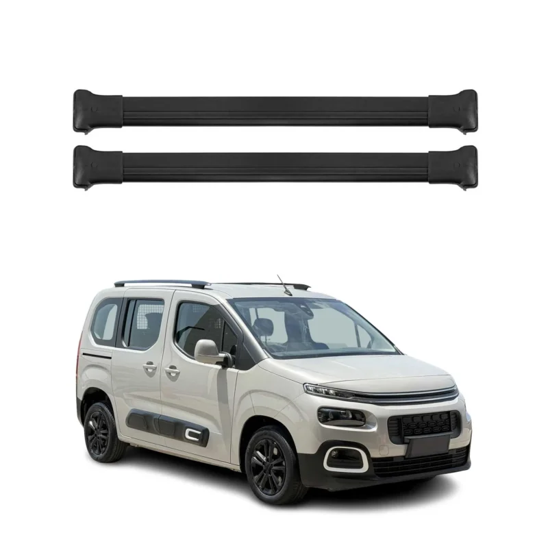 Dachträger Grundtäger für Citroen Berlingo 2018-2026 75kg Alu Schwarz 2x