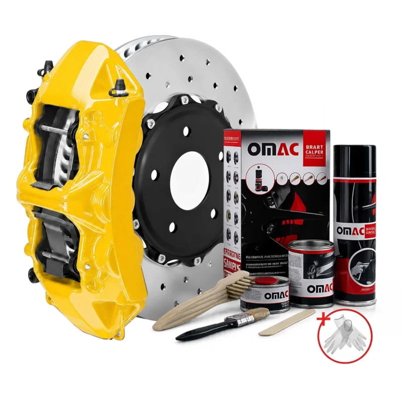 OMAC Bremssattellack Bremssattelfarbe California Gelb Auto Lack Set Tuning