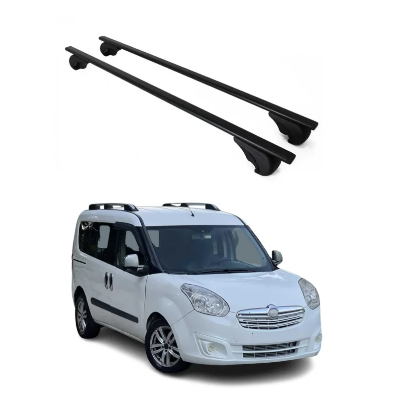 Dachträger Grundträger für Opel Combo D E 2011-2026 75kg Stahl Schwarz 2 tlg