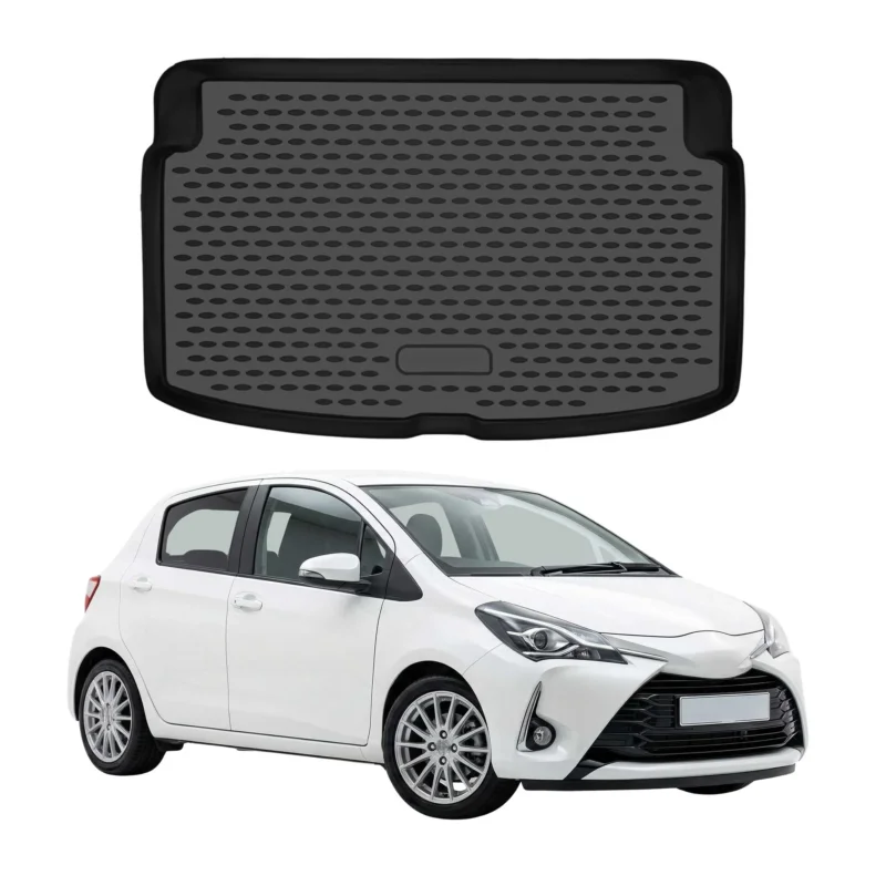 Kofferraummatte Laderaumwanne für Toyota Yaris III Schrägheck 2017-2019 FL obere