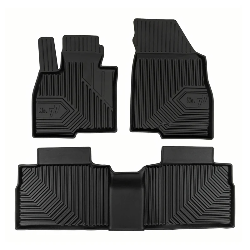 Fußmatten Gummimatten für Jaecoo J7 2024-2026 außer PHEV TPE Schwarz 3 teile