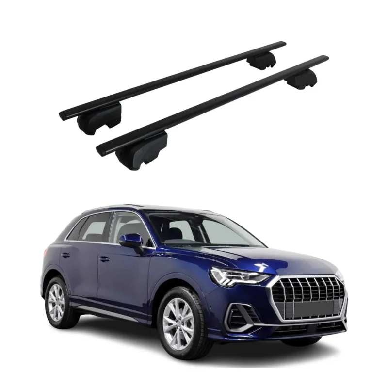 Dachträger Gepäckträger für Audi Q3 2018-2025 Querträger ABE Stahl Schwarz 2x