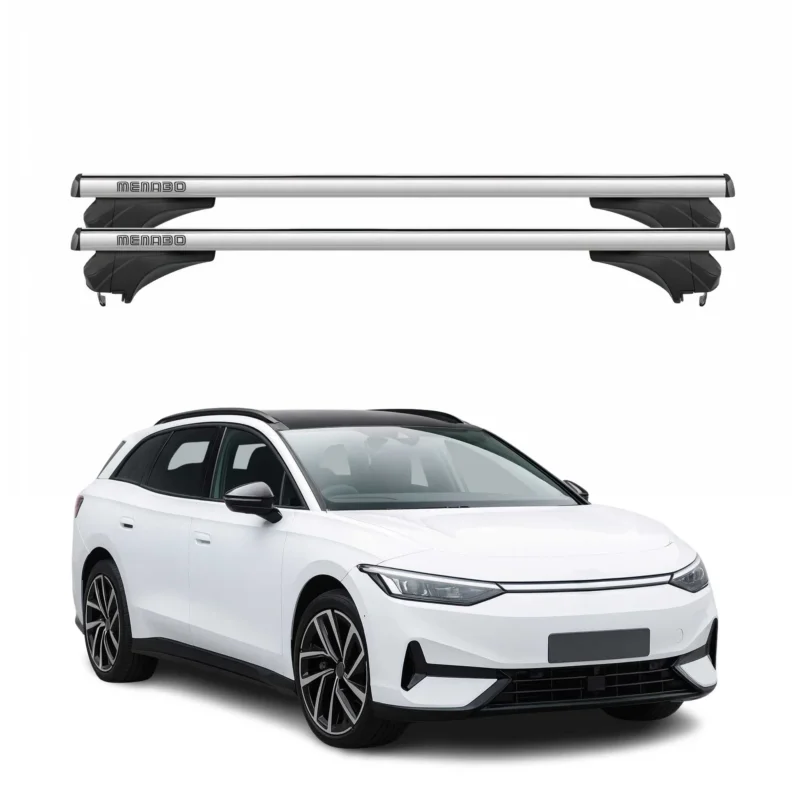 Menabo Dachträger Grundtäger für VW ID 7 2024-2026 Aluminium Silber 2 tlg