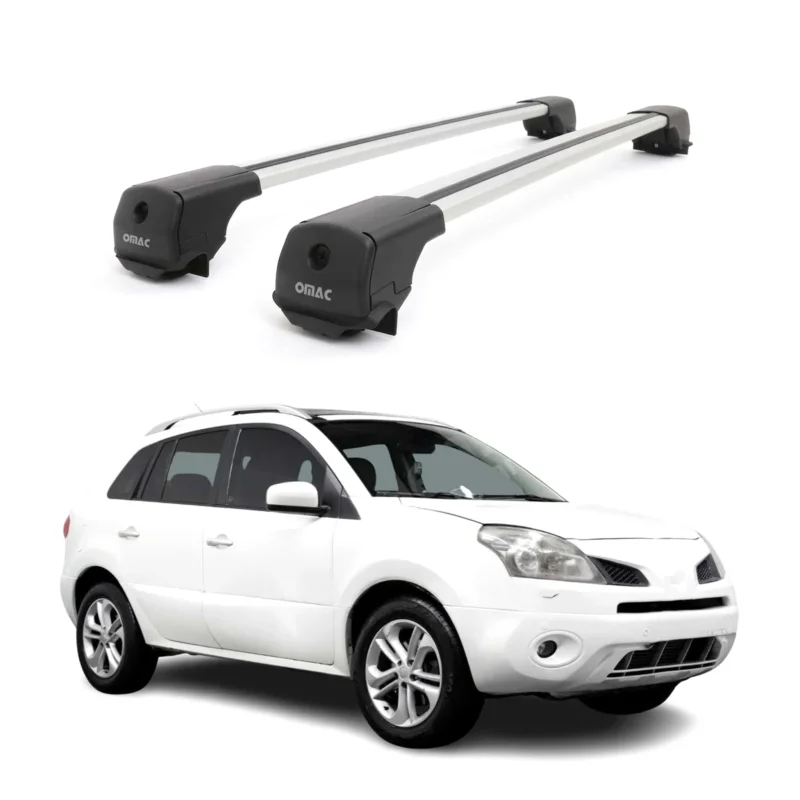 Dachträger Grundträger für Renault Koleos I 2011-2015 Facelift Aluminium Grau 2x