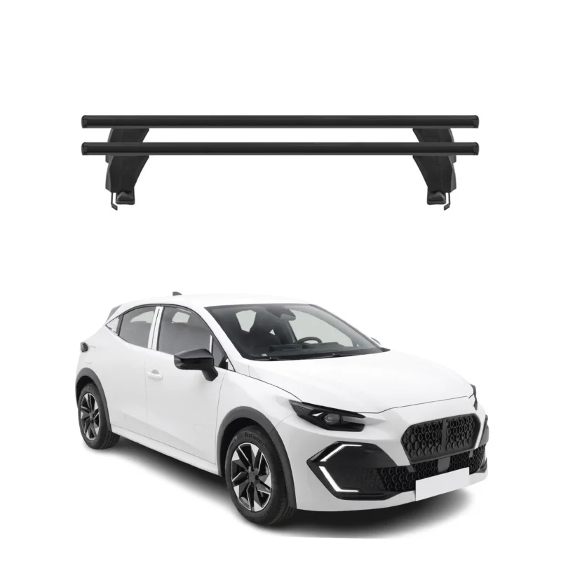 Menabo Dachträger Grundtäger für Renault Clio VI 2025-2027 50kg Alu Schwarz 2x