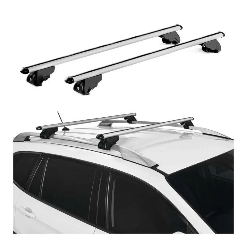 Dachträger für Daewoo / Chevrolet Matiz 1998-2004 Alu Grau Dachgepäckträger