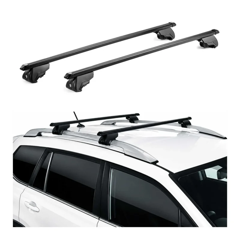 Dachträger für Renault Alaskan 2017-2021 Stahl Schwarz Dachgepäckträger