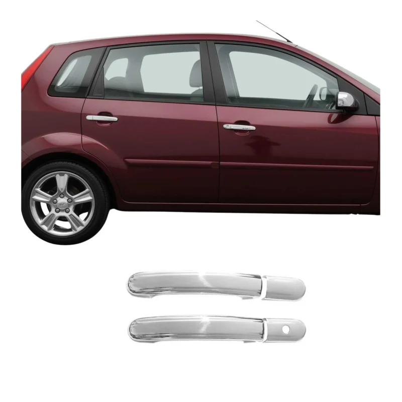 Chrom Türgriff Blende für Ford Fiesta 2001-2008 2-Tür Edelstahl 4tlg
