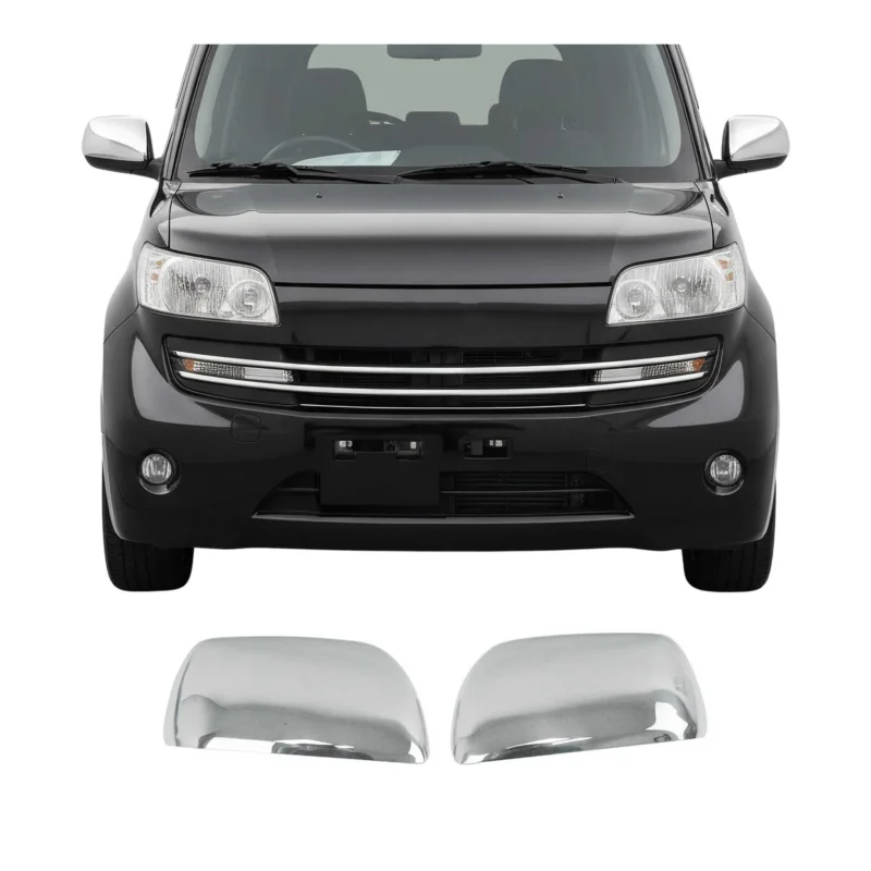 Spiegelkappen Spiegelabdeckung für Daihatsu Materia 2006-2012 Edelstahl Chrom