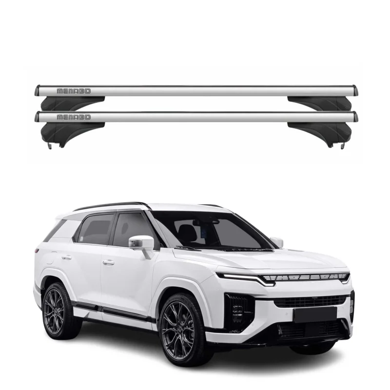 Menabo Dachträger Grundtäger für KGM Actyon 2024-2026 Aluminium Silber 2 tlg