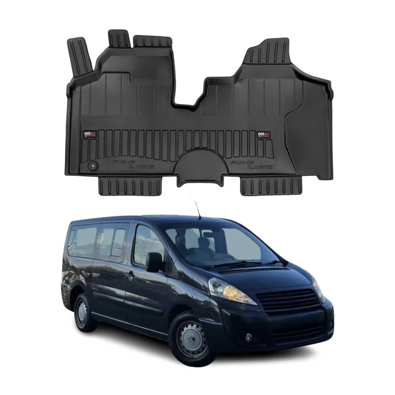 OMAC Gummi Fußmatten für Fiat Scudo 2007-2016 Premium TPE Automatten 1tlg
