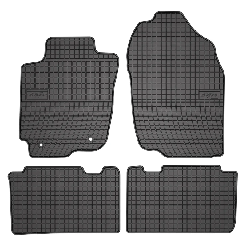 OMAC Gummi Fußmatten für Toyota RAV4 2013-2019 Automatten Gummi Schwarz 4tlg