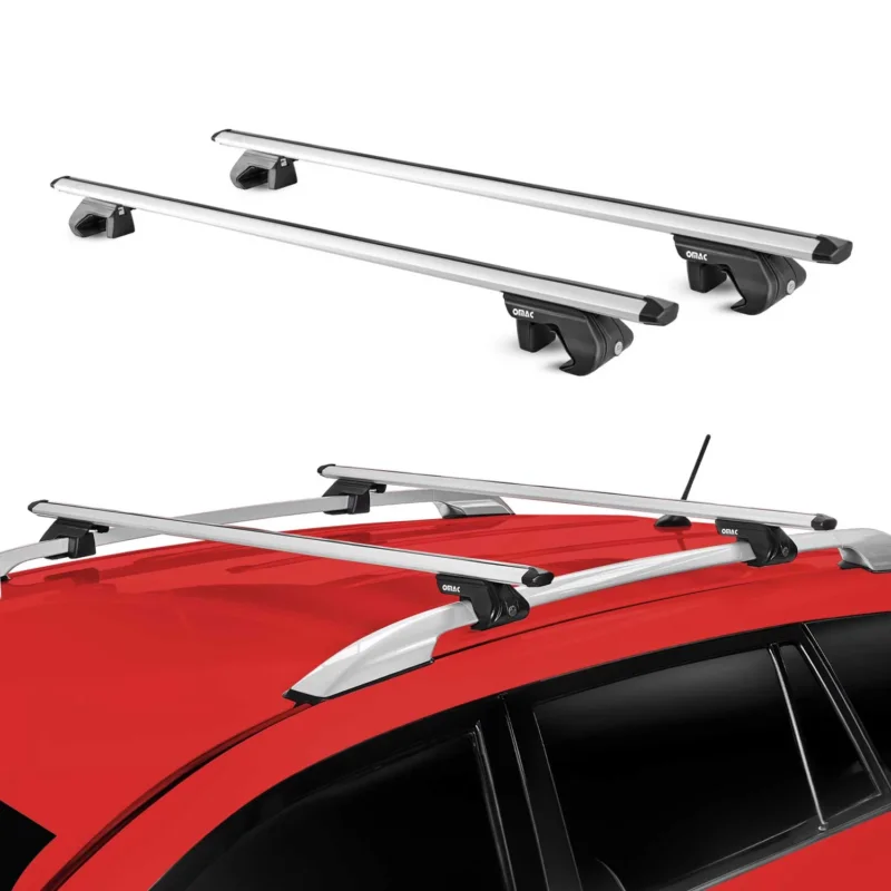 Alu Dachträger Gepäckträger Universal für Autos Silber ABE 2 tlg 135 cm