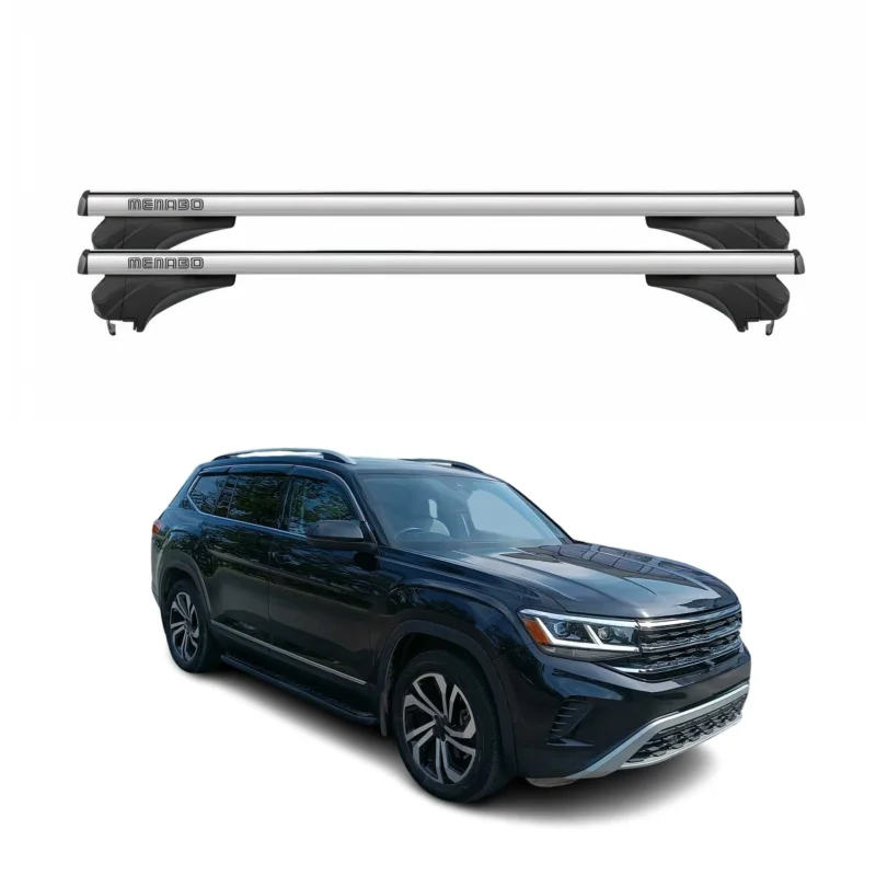 Menabo Dachträger Grundtäger für VW Atlas 2018-2026 Aluminium Silber 2 tlg
