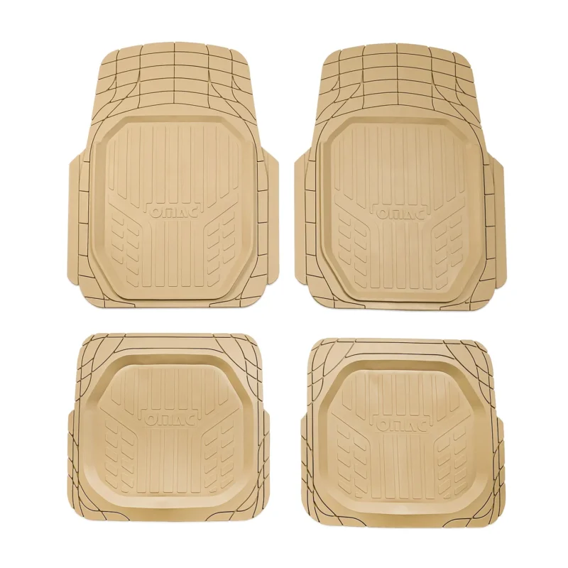 Fußmatten Automatten für VW Beetle 3D Passform Hoher Rand Universal Beige