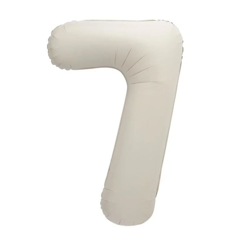 Nude Cijfer Ballon 7 Jaar Mat 86cm van Unique koop je bij Partywinkel