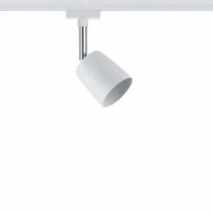 URail System Spot Cover max. 1x10W GU10 Weiß/Chrom 230V Metall
