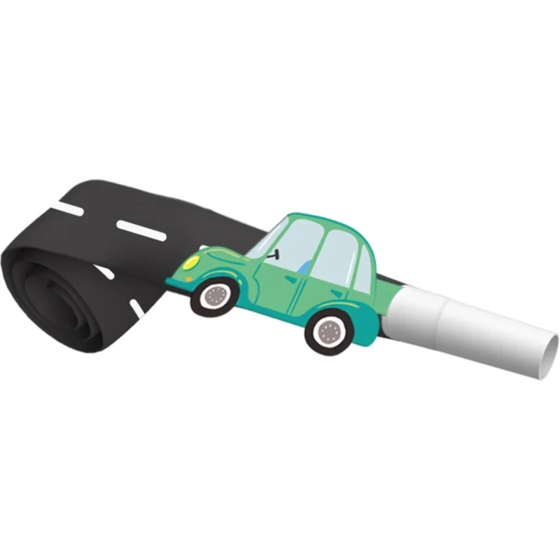 Roltongen - Wacky Wheels - 6 stuks van Folat koop je bij Partywinkel