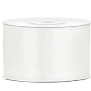 Satijn Lint Wit Pastel 38mm 25m van Partydeco koop je bij Partywinkel