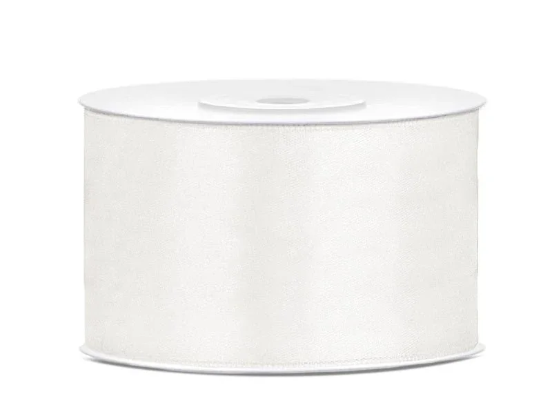 Satijn Lint Wit Pastel 38mm 25m van Partydeco koop je bij Partywinkel