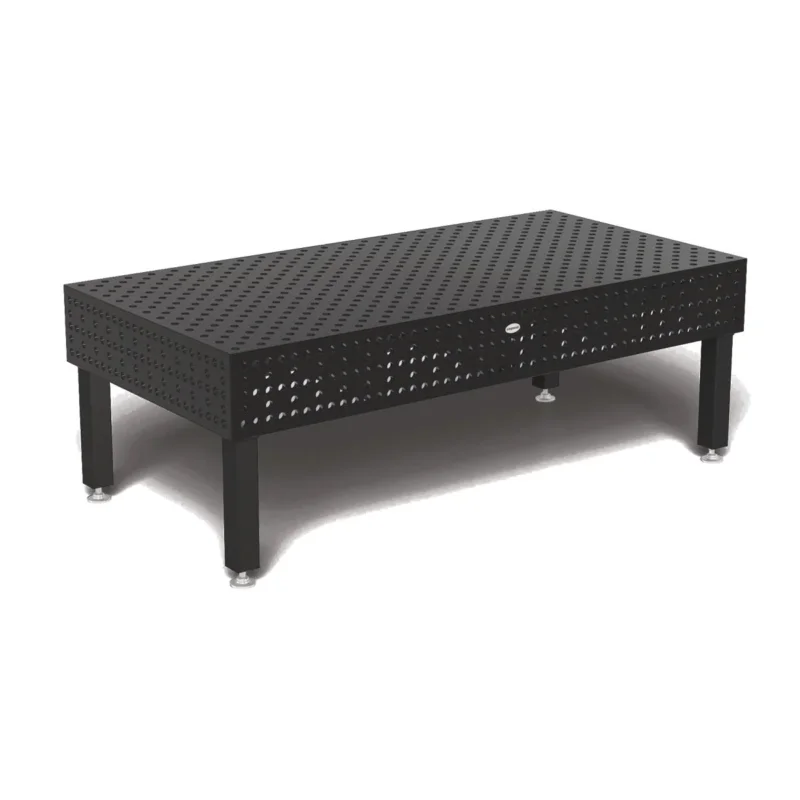 Produktansicht von Siegmund Schweißtisch 2400 x 1200 x 300 mm Professional Extreme 8.8 PLUS System 28 Plasmanitriert, Diagonalraster Höhe 650 mm