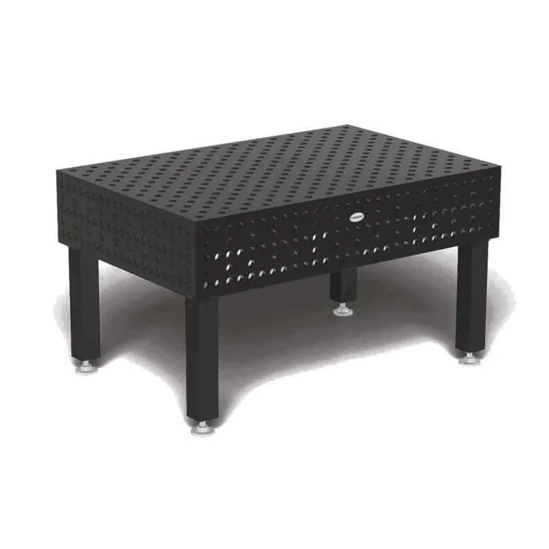 Produktansicht von Siegmund Schweißtisch 1500 x 1000 x 300 mm Professional Extreme 8.8 PLUS System 28 Plasmanitriert, Diagonalraster höhenverstellbar 450-750 mm