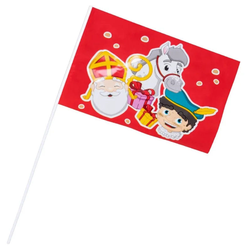 Sinterklaas Zwaaivlag 25cm van Boland koop je bij Partywinkel