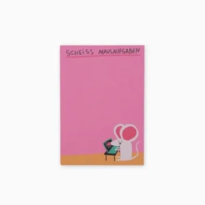 Slinga Illustration - SCHEISS MAUSAUFGABEN Notizblock - Notizblock - ROSA ECK Concept Store