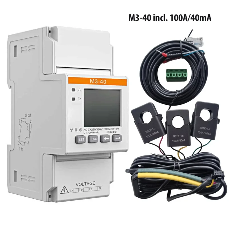 Solax - Zubehör - 3Ph Meter M3-40 incl. 100A/40mA