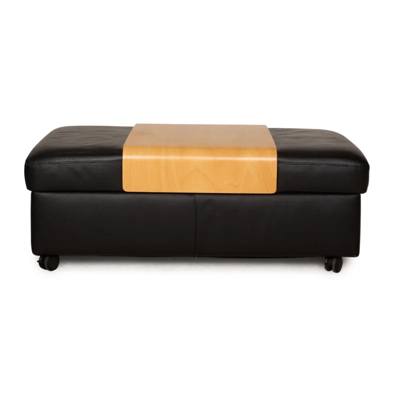Stressless Arion Hocker Schwarz manuelle Funktion
