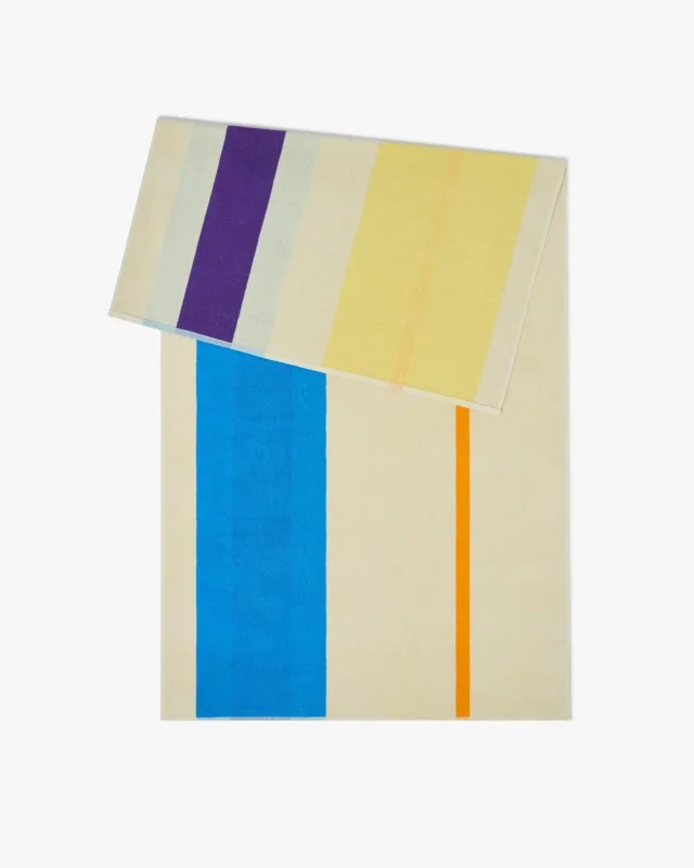 SUITE702 - MARTENS & MARTENS Strandtuch (90 x 180 cm) • Aqua-Orange-Purple-Yellow - ROSA ECK