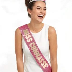 Set aus Accessoires „Miss Connasse“: Schal und Diadem